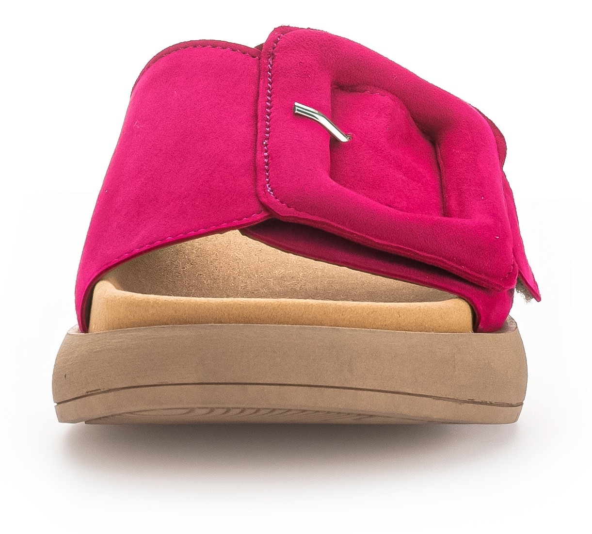 Gabor Pantolette  , Plateau, Sommerschuh, Schlappen mit grosser Zierschnalle
