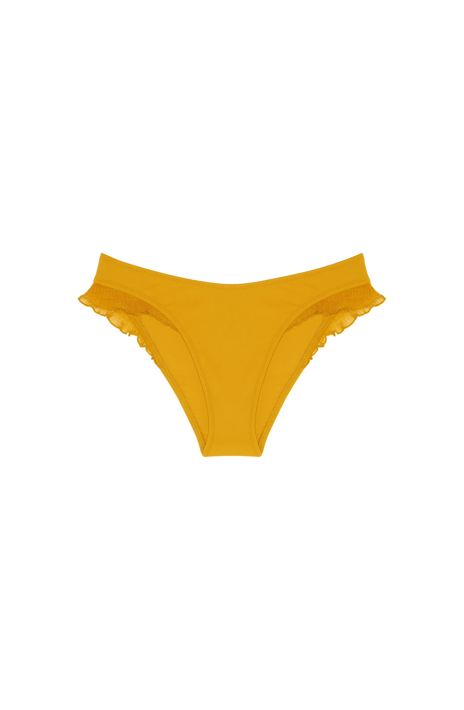 tyma Bas de maillot de bain ocre à volants Ocre