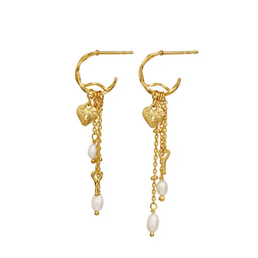 Maanesten Idris Øreringe, Gold Plated