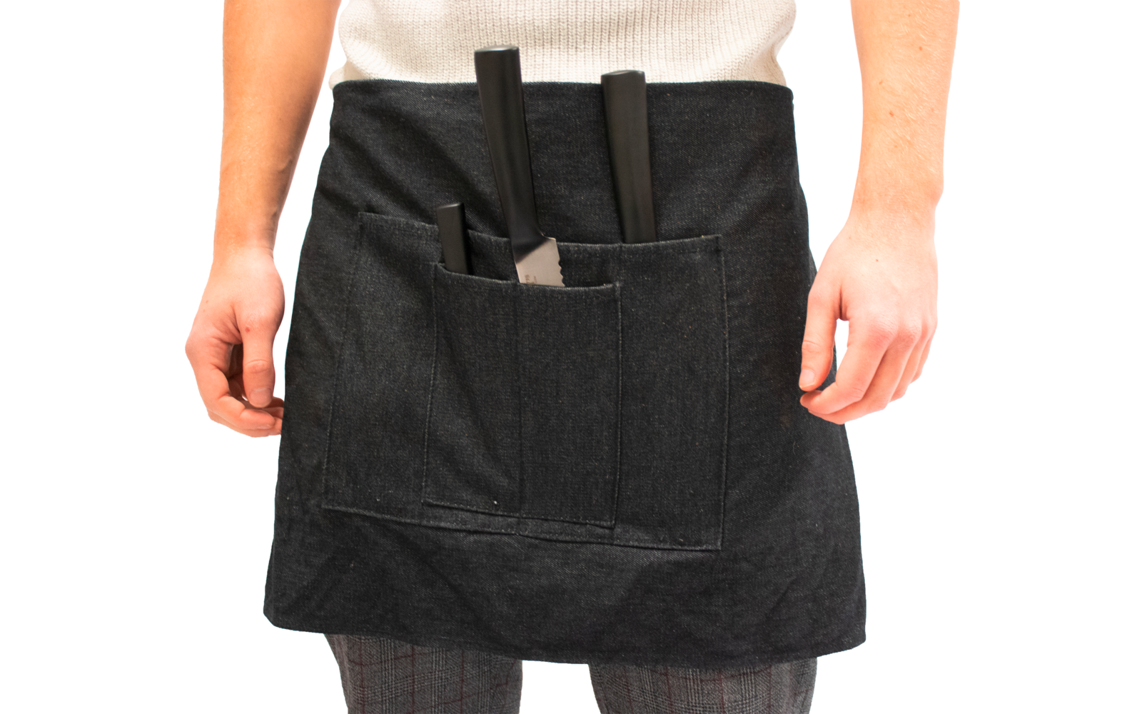 Homeys Grilla Grillset 5teilig mit drei Messern Grillmatte Küchenschürze Restedose