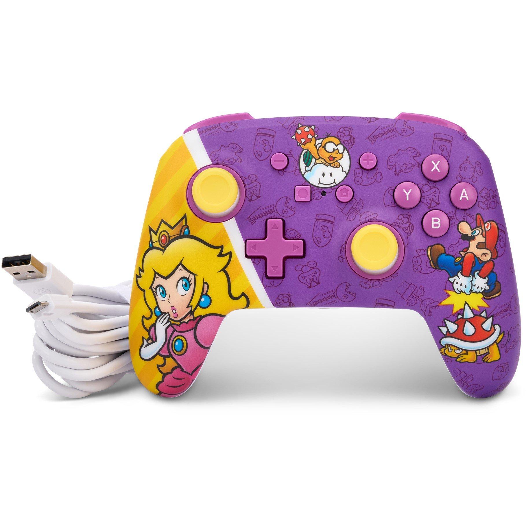 PowerA Enhanced Wired Controller for Nintendo Switch Princess Peach Battle