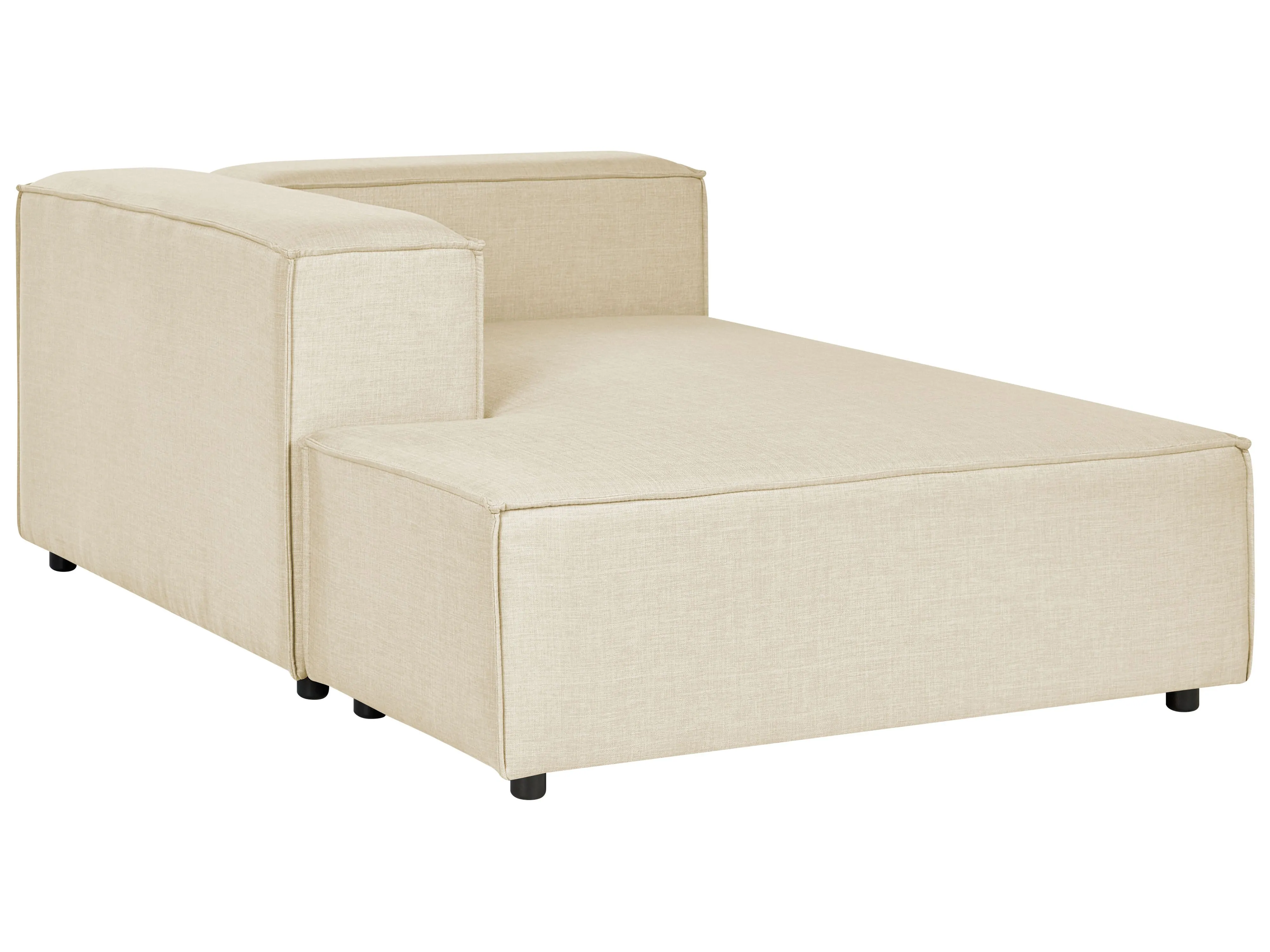 Chaise longue APRICA Kunstlinnen Beige