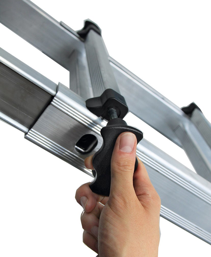 MUNK telescopische ladder met dwarsbalk, 4x4 sporten