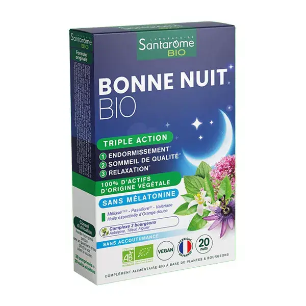 Santarome - Boa Noite Orgânica - Auxiliar para Dormir - 20 comprimidos