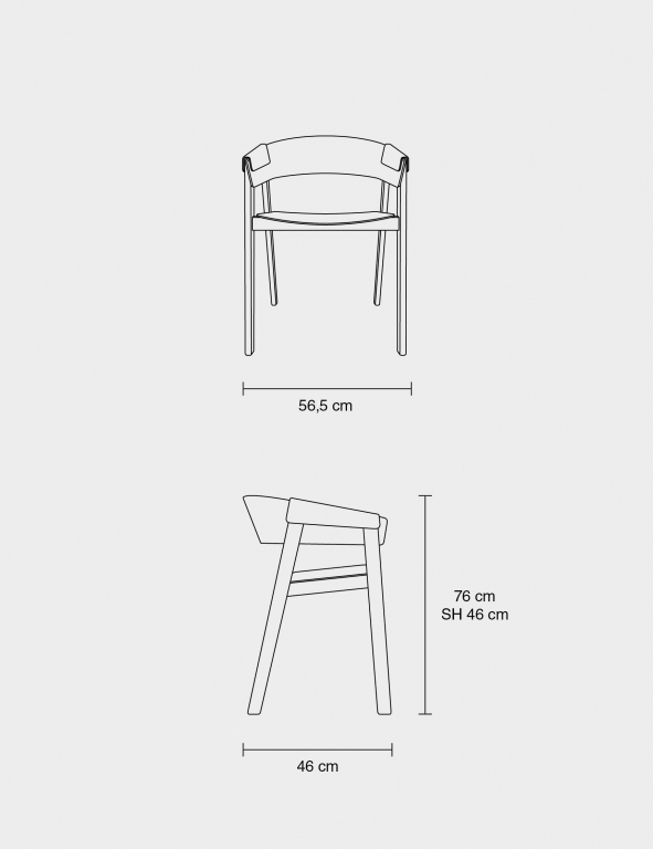 Muuto Cover stoel zwart