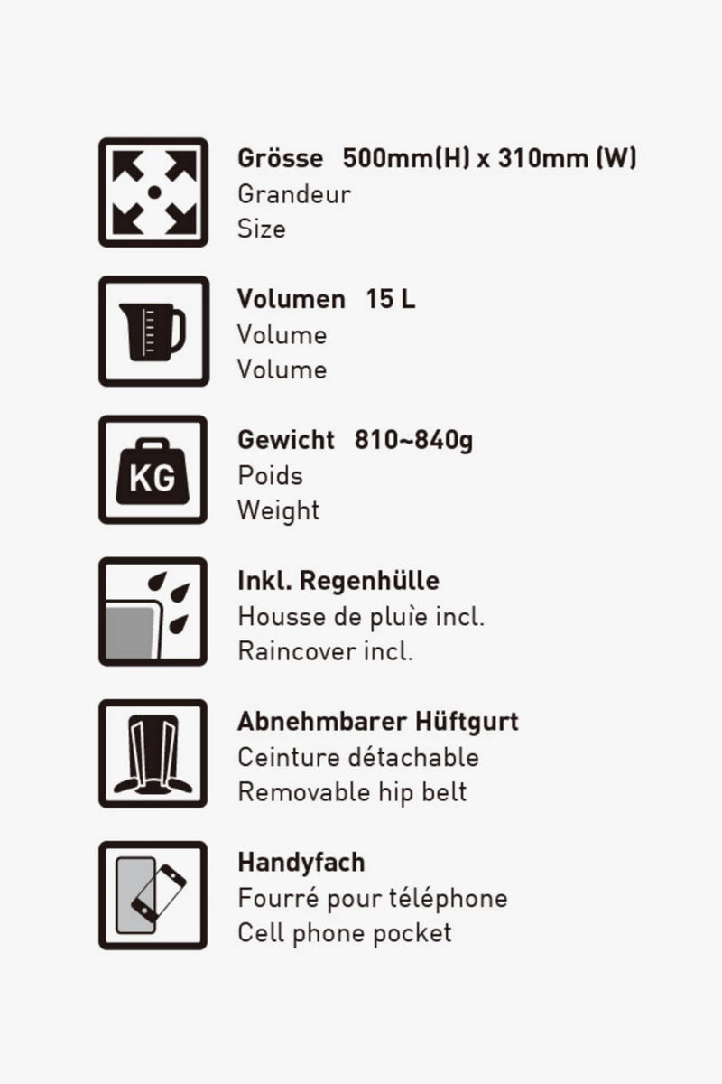 46 NORD Tamaro 15 L Wanderrucksack