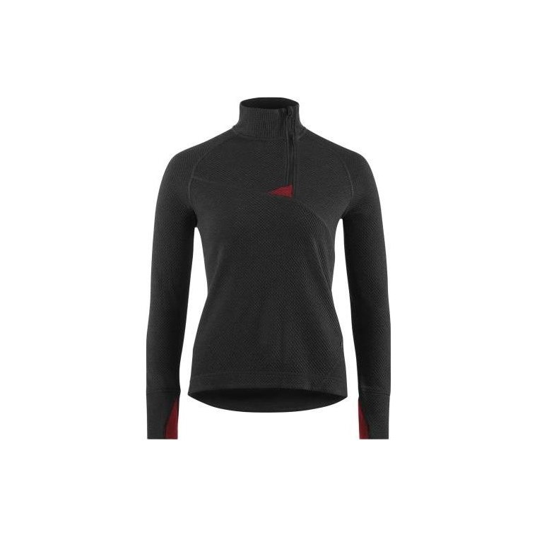 Klättermusen Huge Half Zip Sweater W'S Raven/Burnt Russet