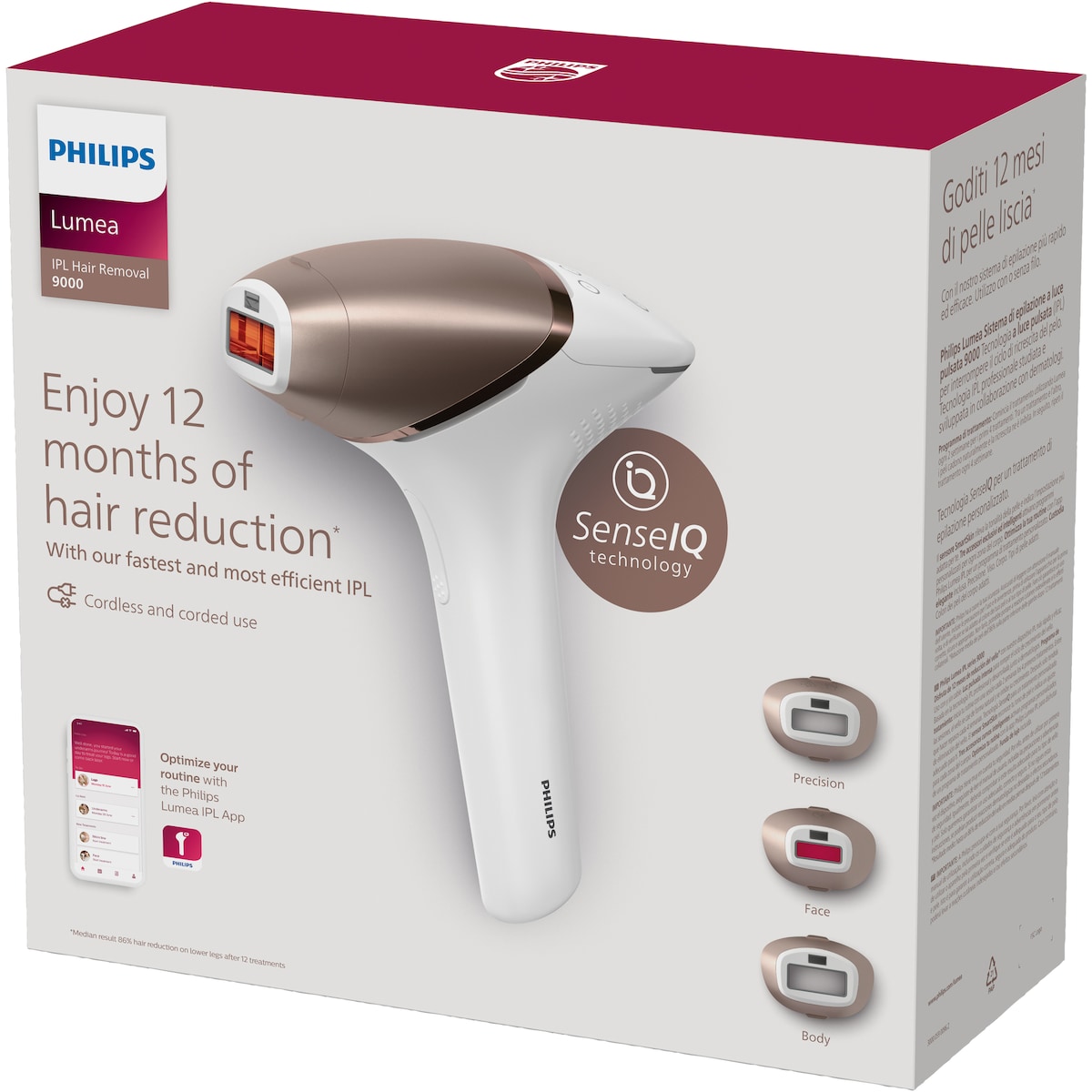 Philips Lumea Prestige IPL lysbasert hårfjerning BRI955/00