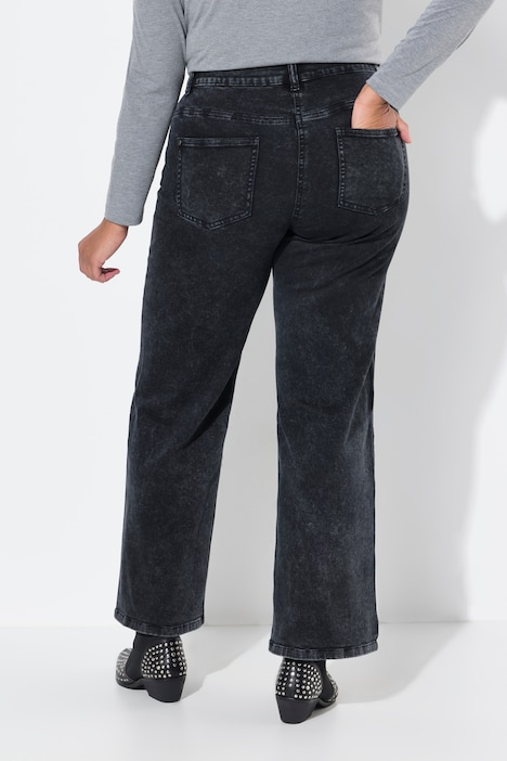 Jeans, weites Bein, Destroy-Effekte, 5-Pocket