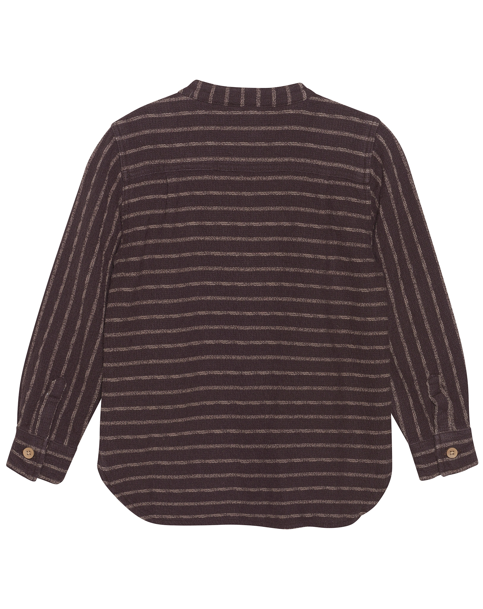 Langarm-Hemd STRIPES in coffee bean