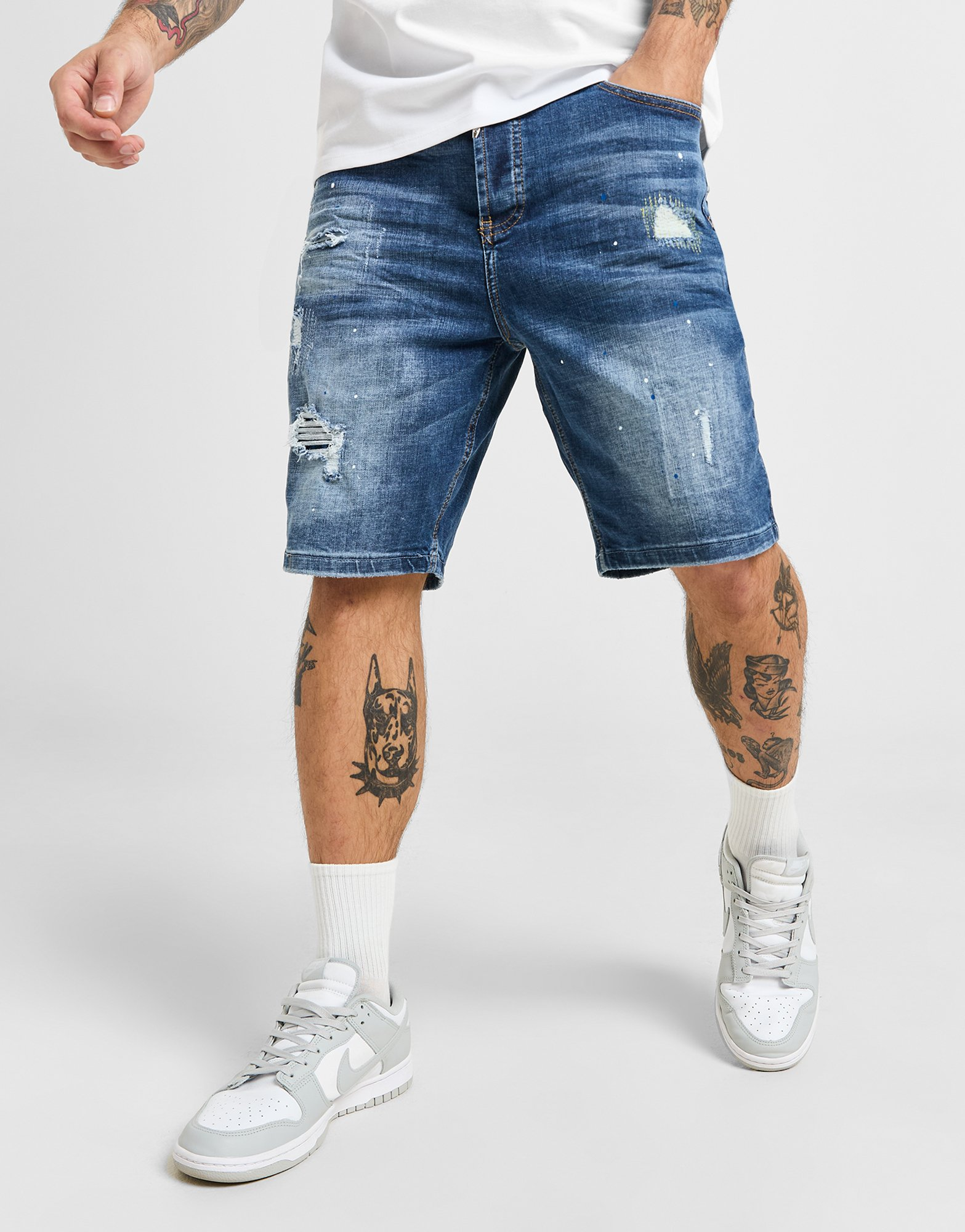 Alessandro Zavetti Short Damiano Denim Homme