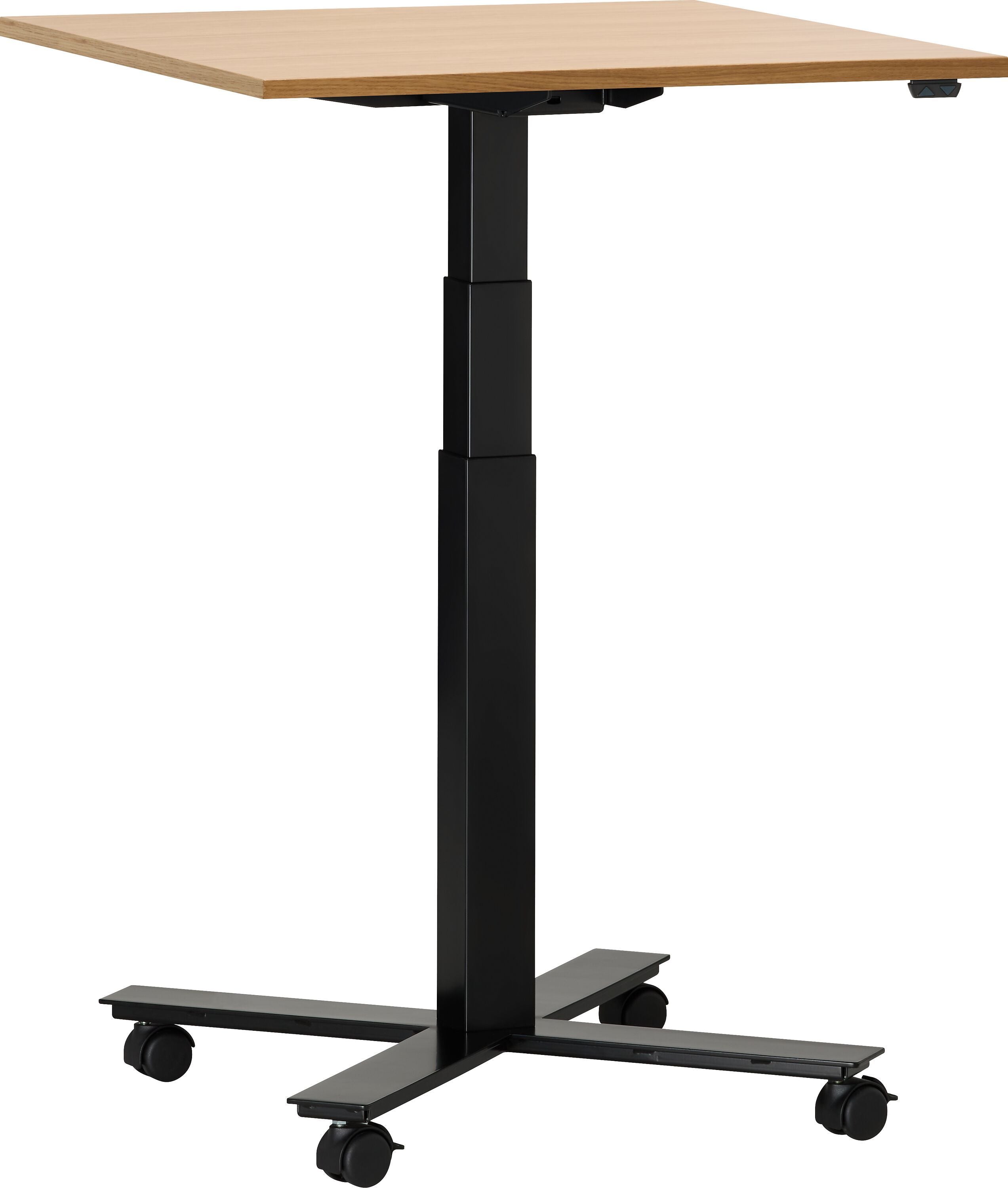 FLEXCUBE Besprechungstisch höhenverstellbar - Eiche / B: 70.0 cm x T: 70.0 cm x H: 66.5 cm