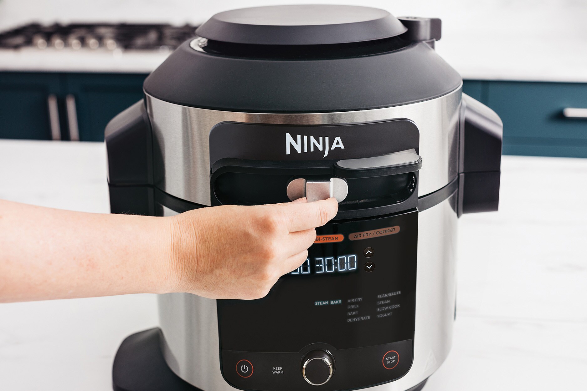 Ninja OL550EU Foodi 11-in-1 SmartLid Multikocher schwarz Multicooker