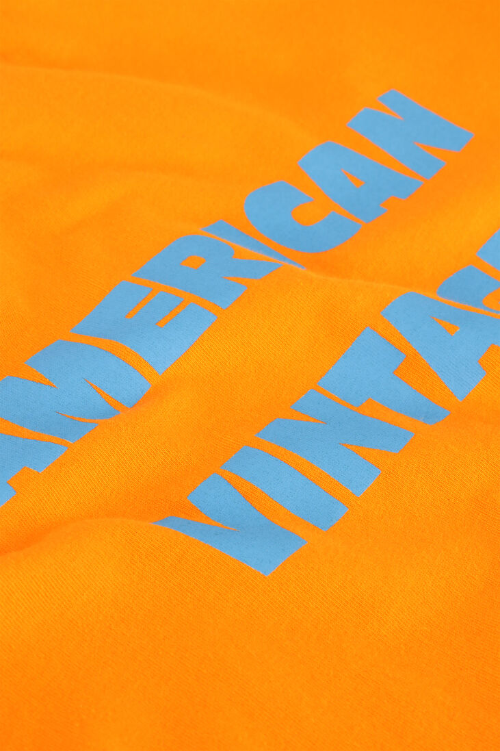 AMERICAN VINTAGE oranje american vintage t-shirt fizvalley