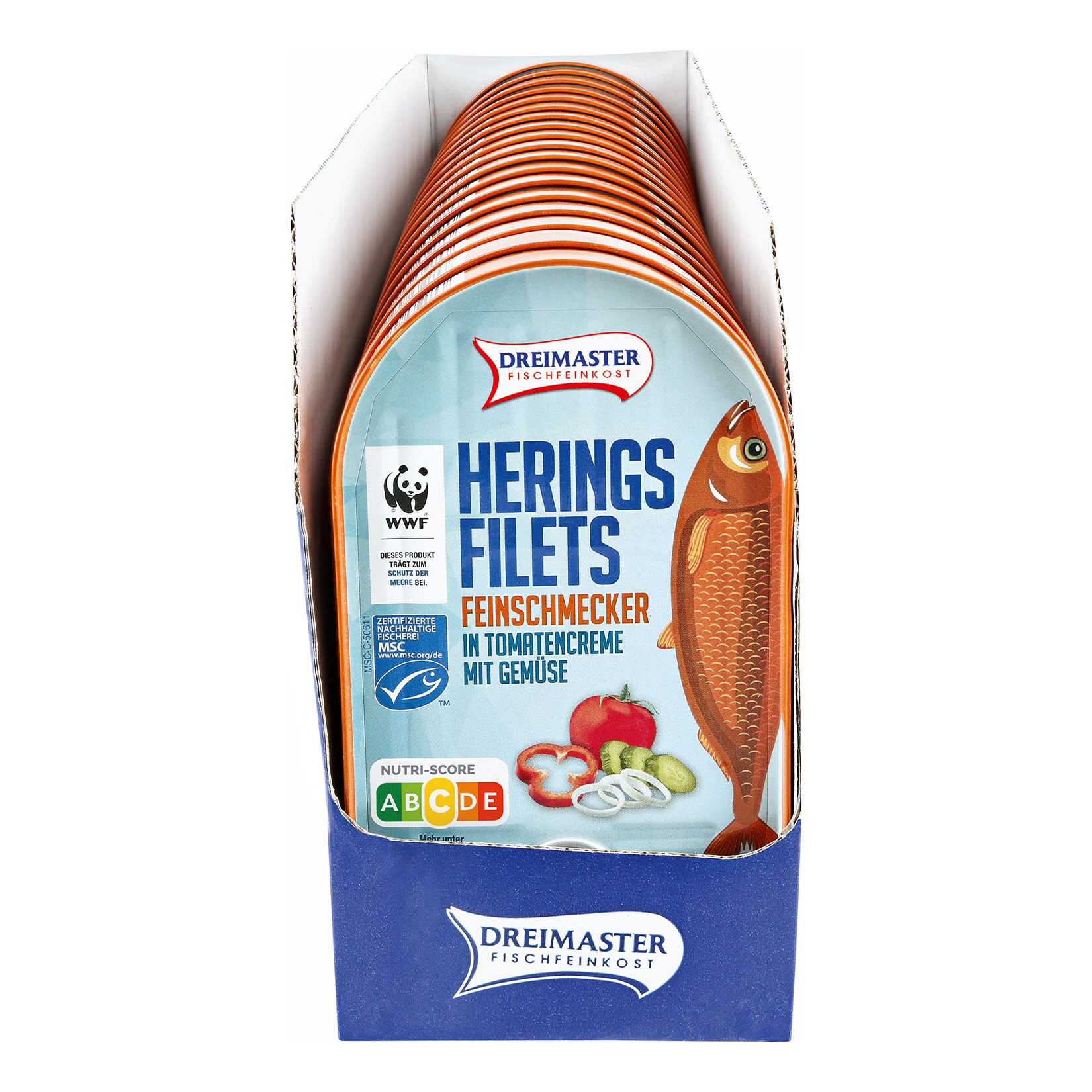 Dreimaster Heringsfilet Feinschmecker 200 g, 18er Pack
