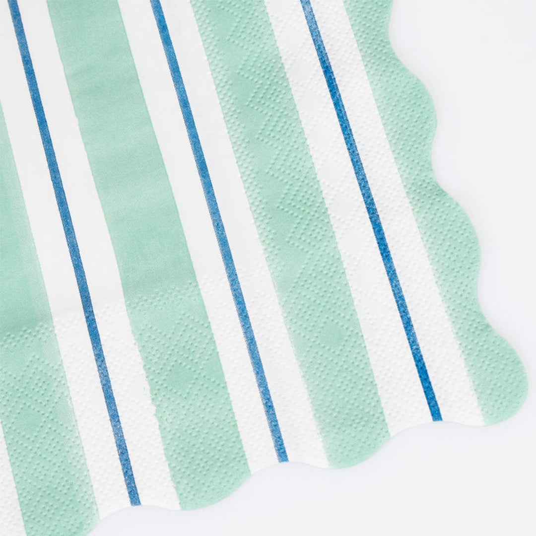 Meri meri servetten preppy stripe - large - 16st