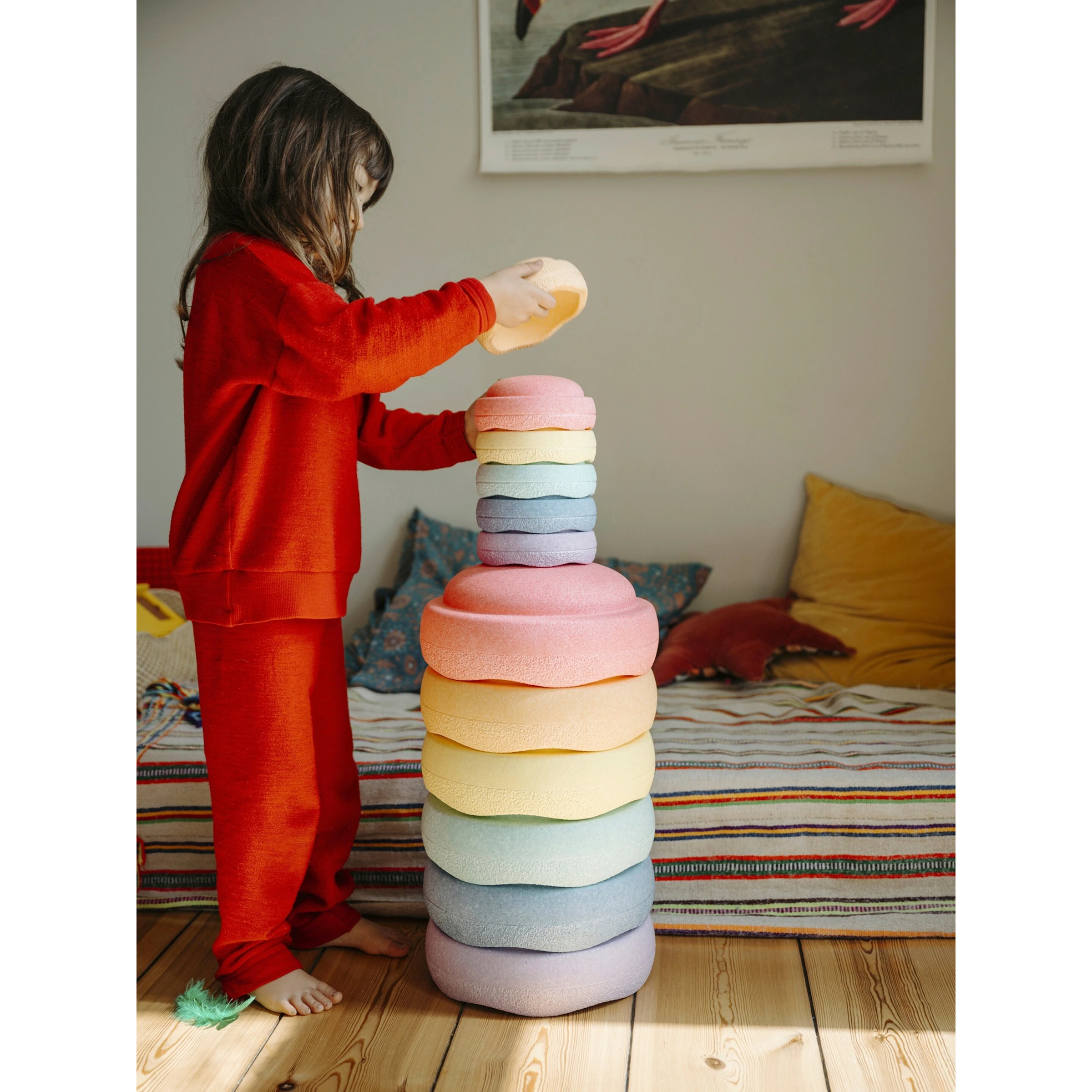Stapelstein Stapelstein Original Mini rainbow pastel