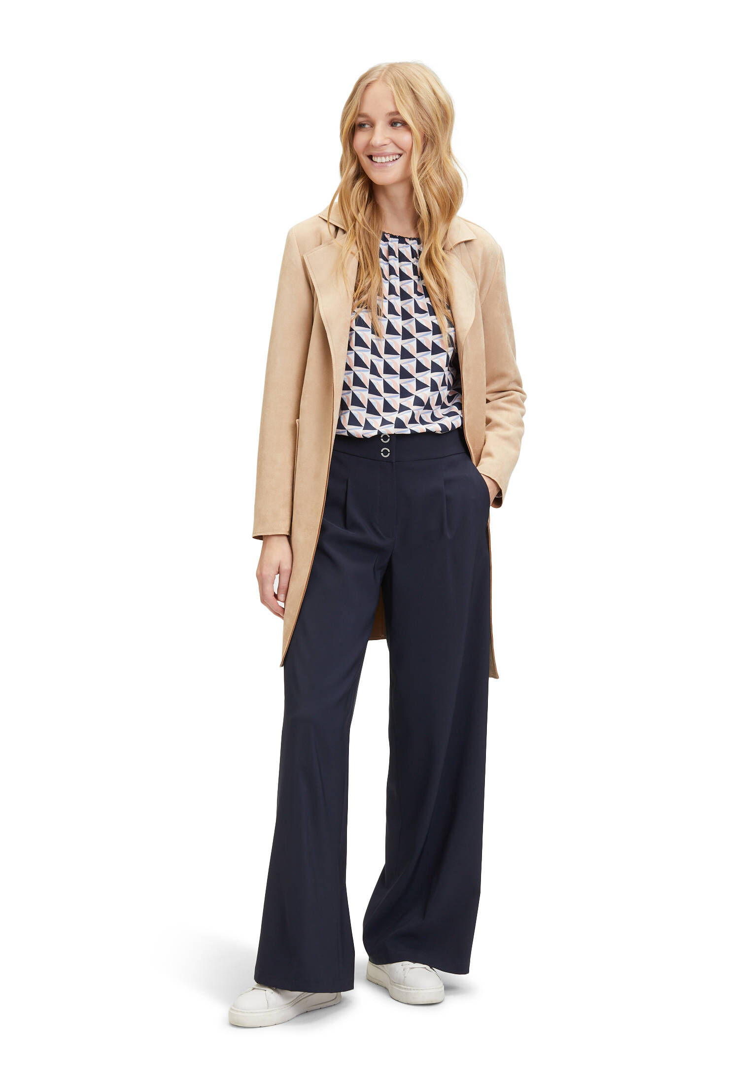 Betty Barclay| Damen Langarm-Bluse mit Rundhalsausschnitt