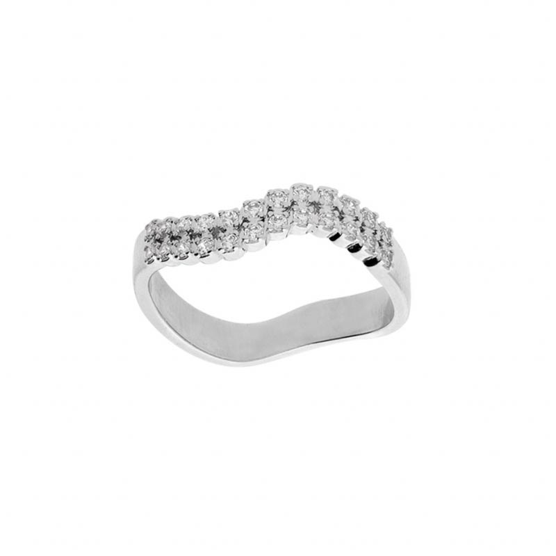 Bague vague en argent