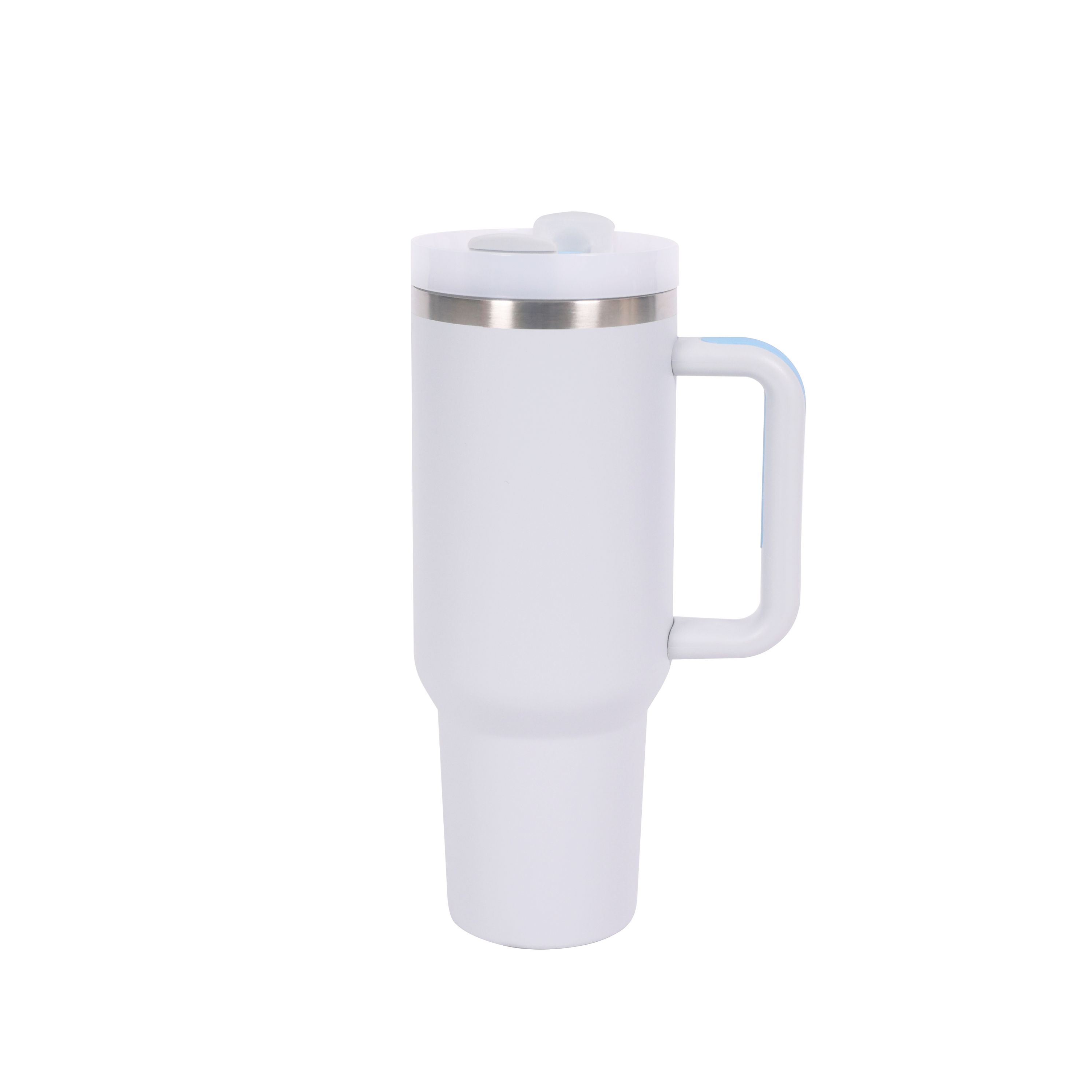 Thermobecher mit Strohhalm 1.1L weiss