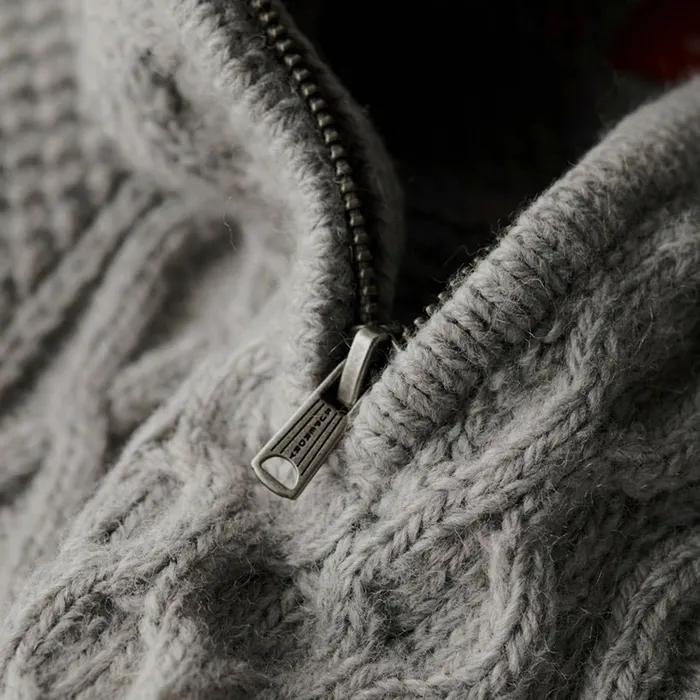Superdry Jacob Cable Knit Half Zip Trui Heren