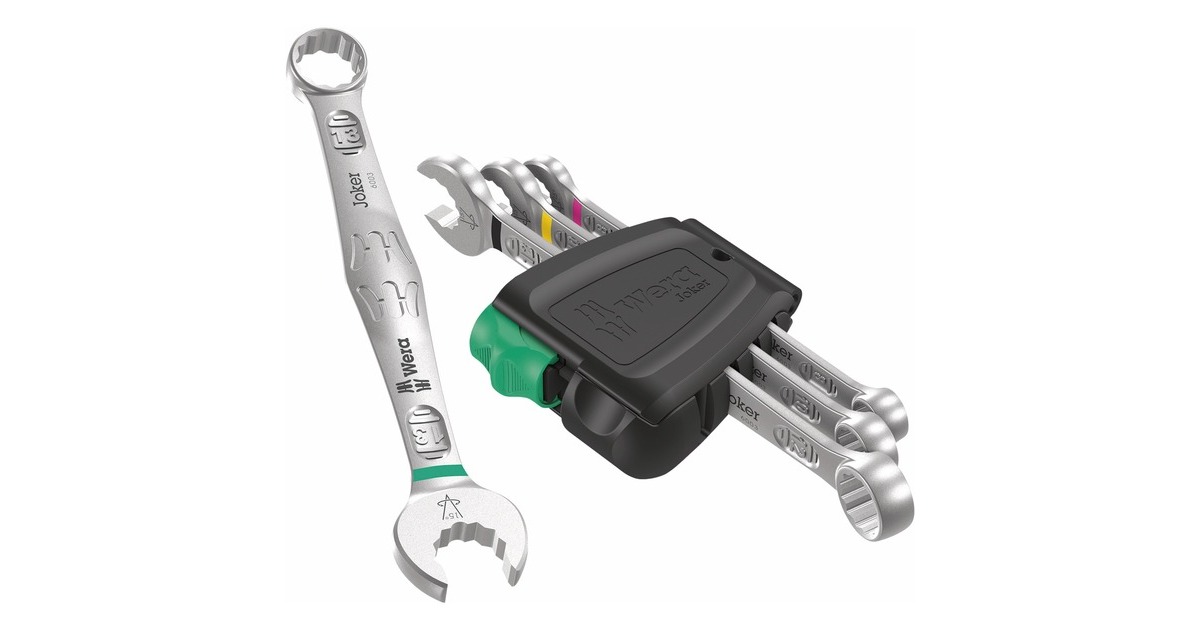 Wera6003 Joker 4 set 1 Ringsteeksleutelset moersleutel  (4‑delig)