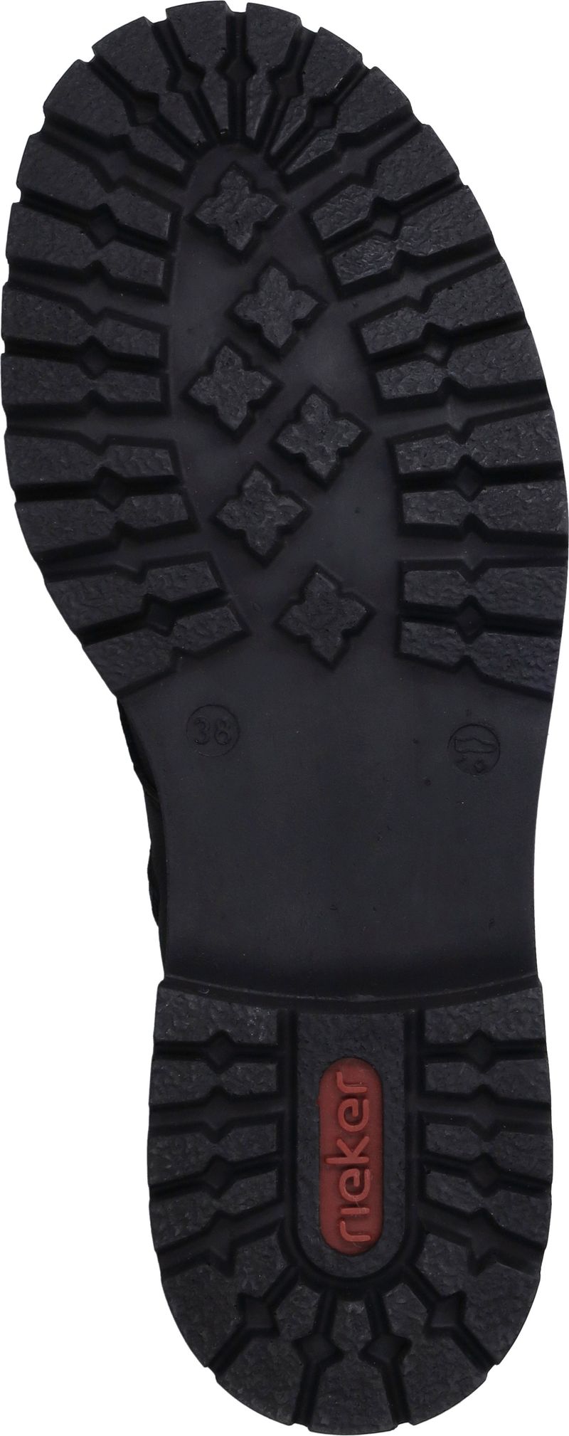 Rieker Veterschoenen Zwart Dames