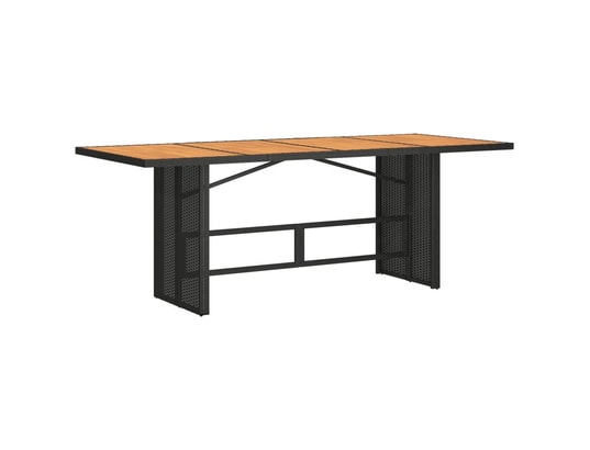 LES TENDANCES - Ensemble table et chaises de jardin-noir-8 places-457024