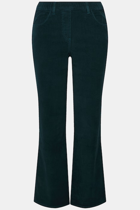 Cordhose Mary, weites Bein, Elastikbund, Biobaumolle