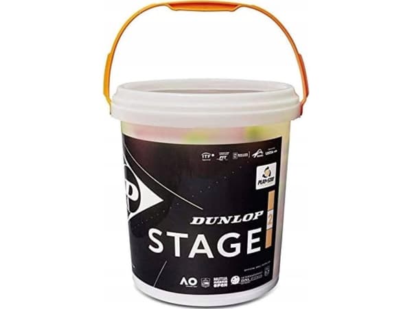 Dunlop sportstennisballer Dunlop STAGE 2 Orange 60-bøtte ITF (601343)