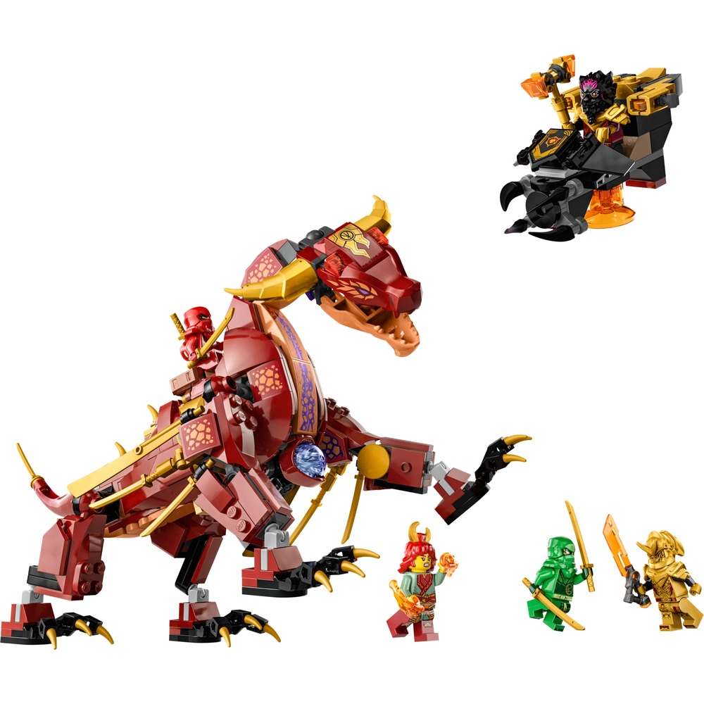 LEGO NINJAGO 71793 Hitzewelle Verwandlungs-Lavadrache Bauset