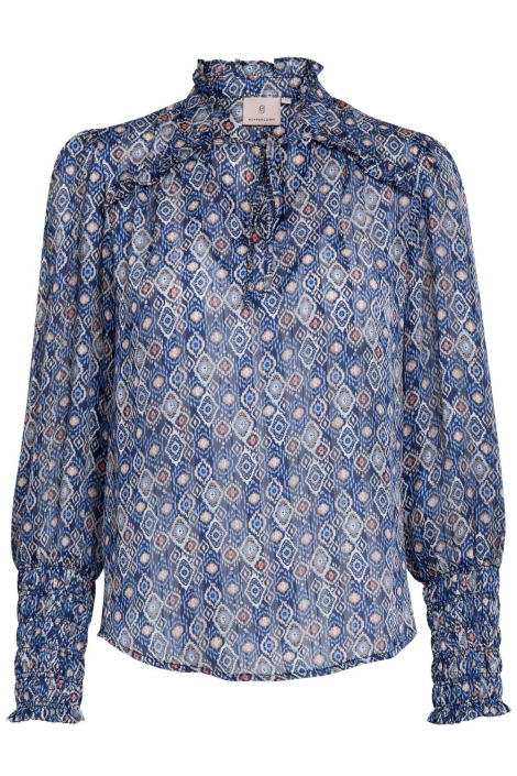 Peppercorn blauwe dames blouse