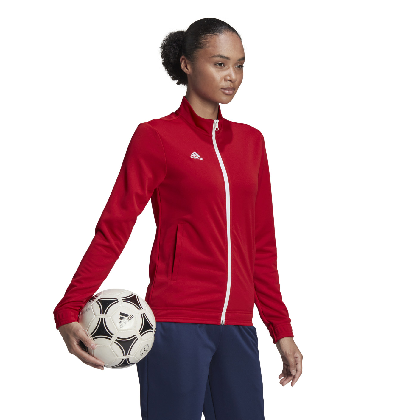 Adidas Entrada 22 Trainingsjack Dames Rood Wit