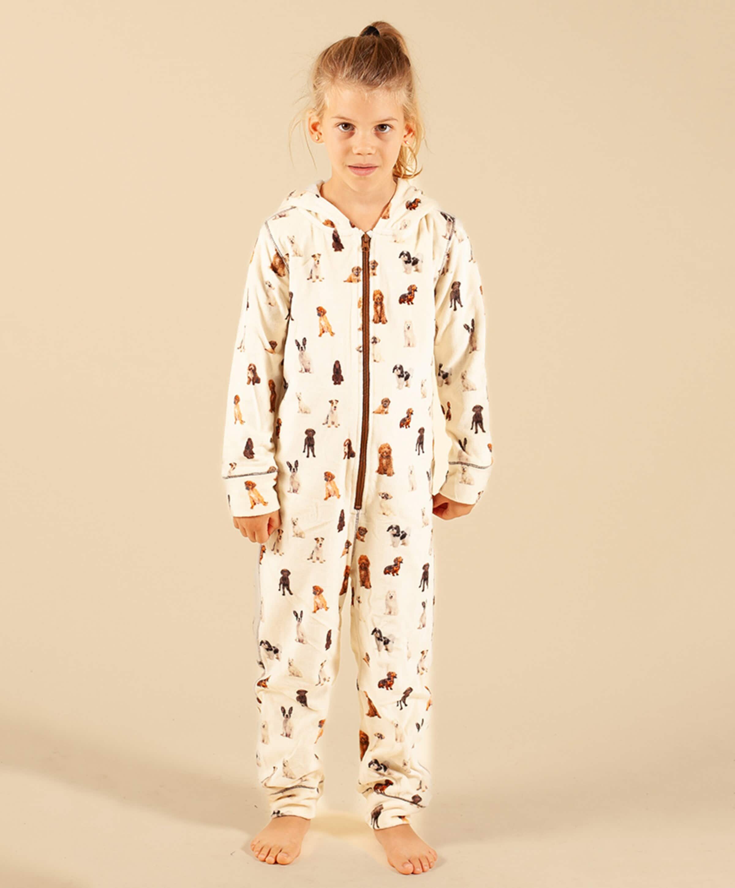 Claesens Uniseks pyjamaset  ecru
