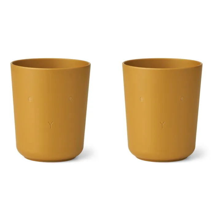 Liewood Gobelets Stine en PLA-set de 2 | Caramel