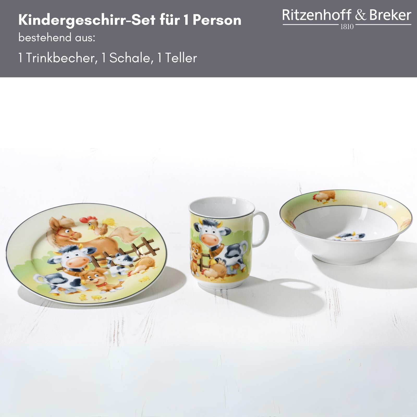 Ritzenhoff & Breker Kindergeschirr Hoftiere