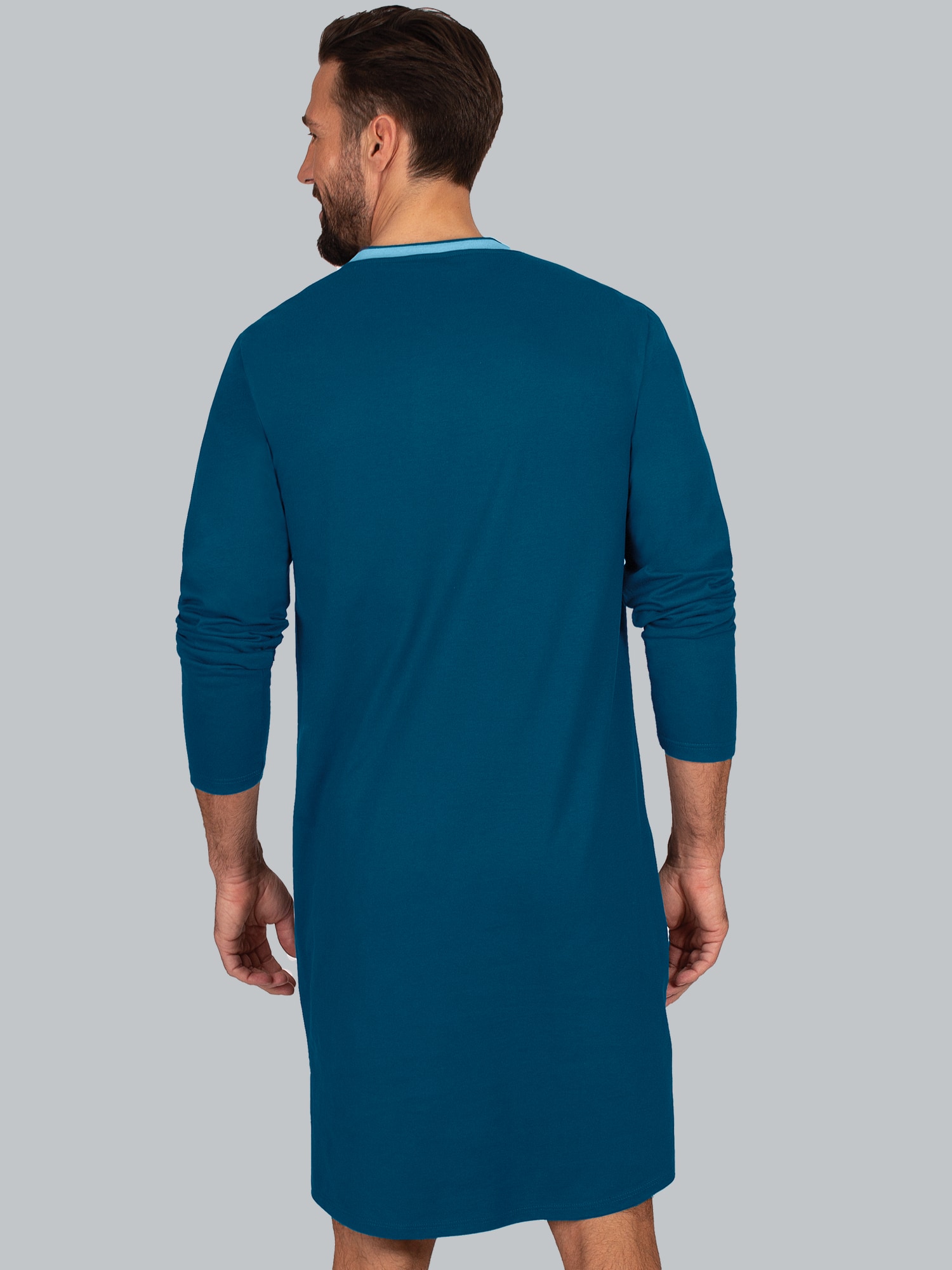 Herren-Nachthemd aus Biobaumwolle (kbA) Saphir-C2C