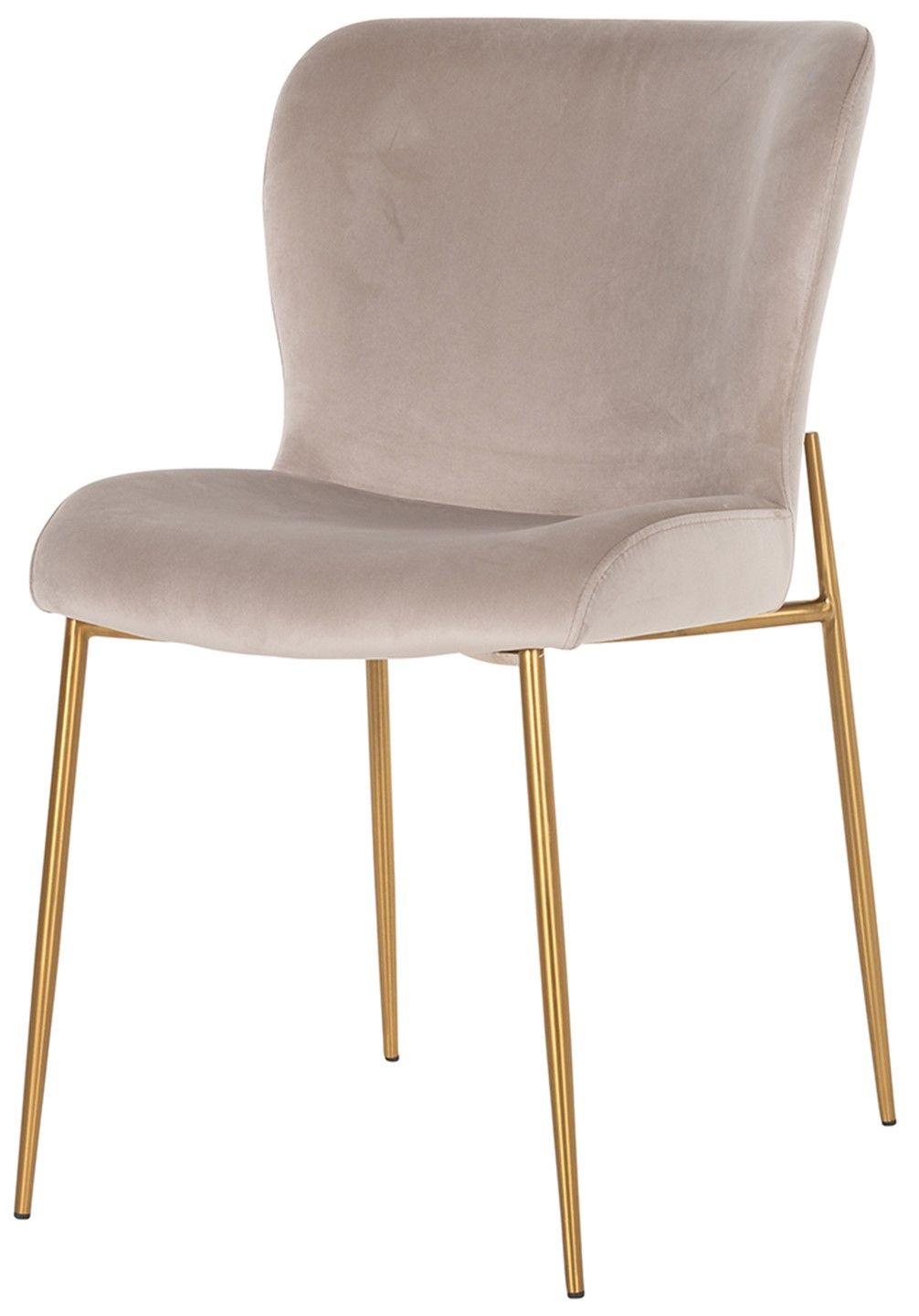 Eetkamerstoel 210832 Khaki Velvet Odessa B49 x D64 x H85 cm