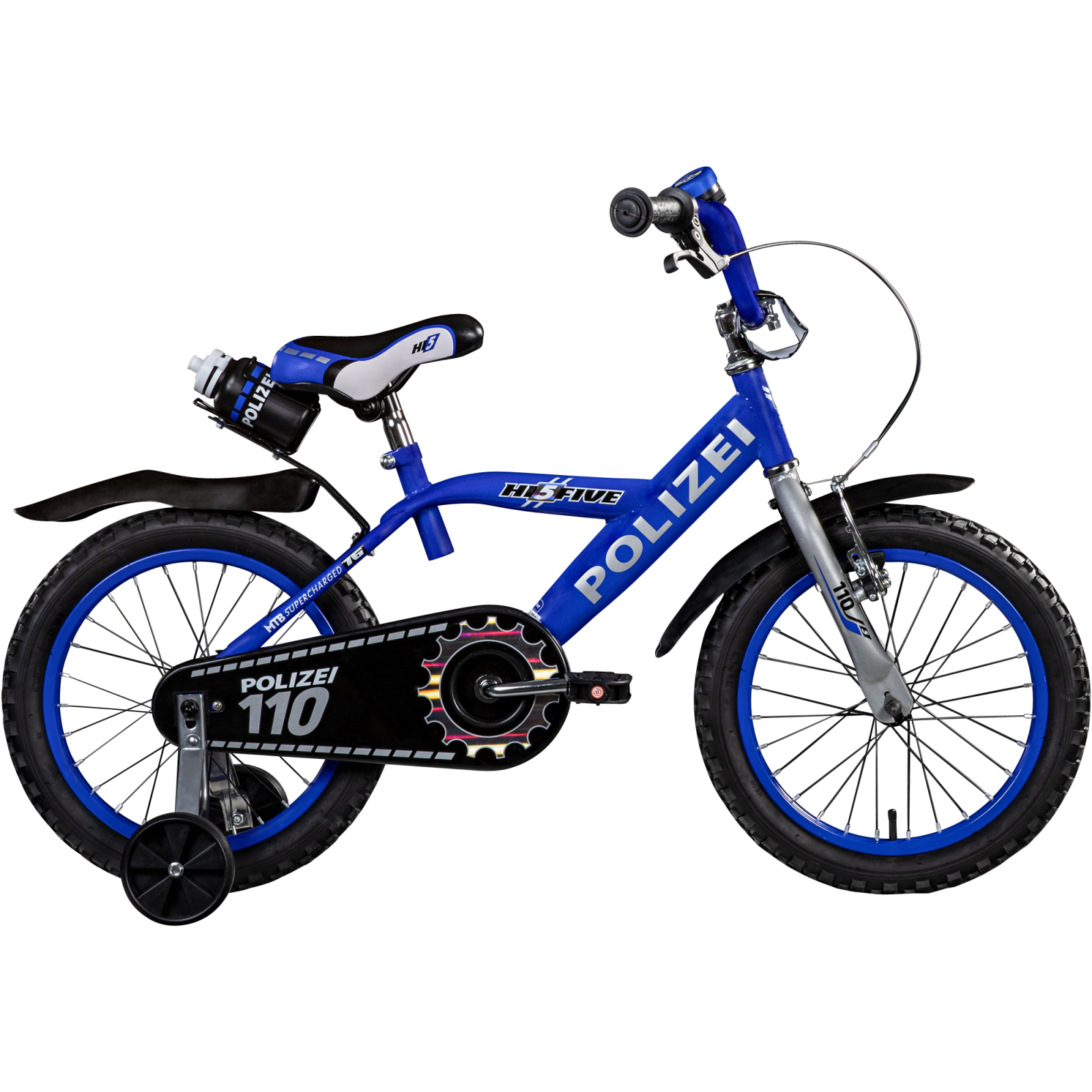 Kinderfahrrad Hi5 POLIZEI 16'' - blau - 1-Gang