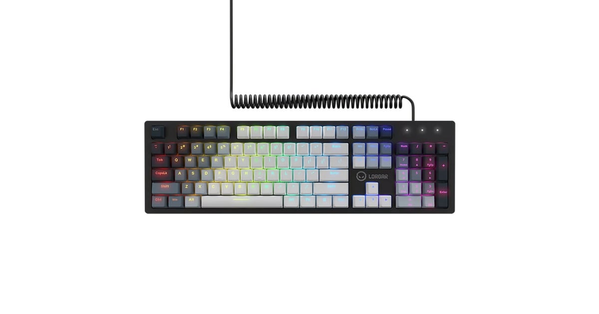LORGARAzar 514, gaming toetsenbord  (Wit, US lay-out, LOGAR Dream, RGB)