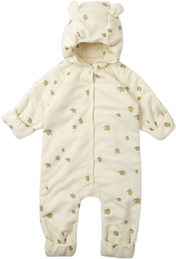 Konges Sløjd NEW BORN ONESIE WITH HOOD Lemon