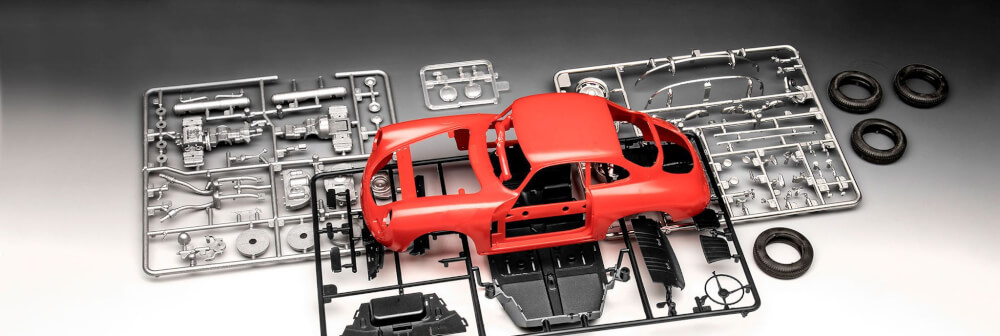 Porsche 356 B Coupé easy-click-system, Revell Bausatz zum Zusammenstecken mehrfarbig