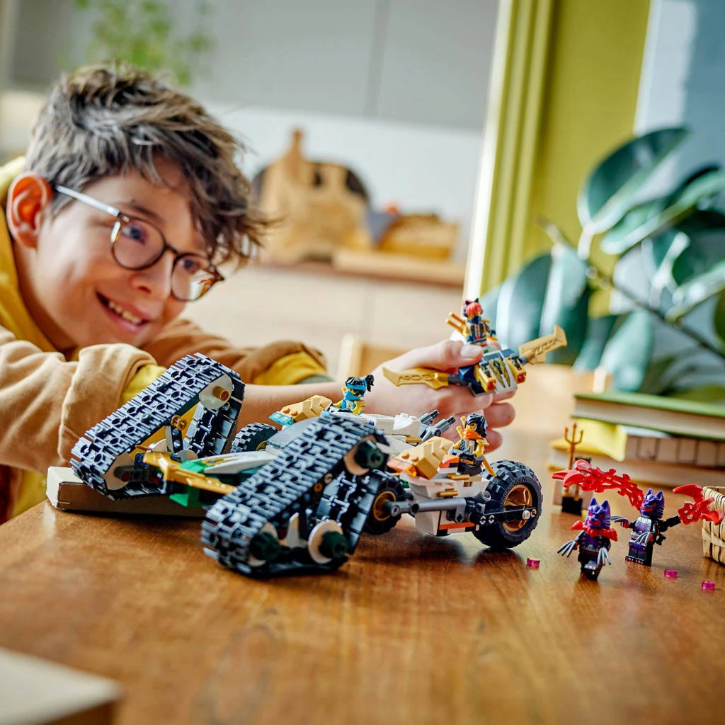 Ninjateam combivoertuig 4-in-1 Speelgoed voor Kinderen 71820