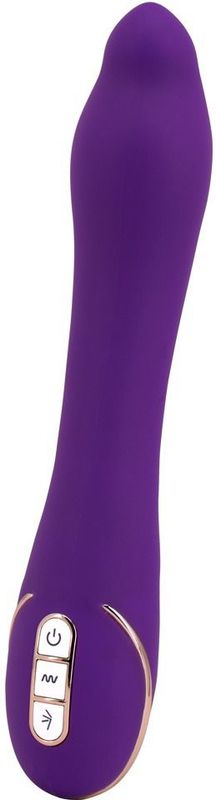 Vibe Couture – Revel G-spot Vibrator met Licht Gebogen Kop en Massage Punt – 22.2 cm - Paars