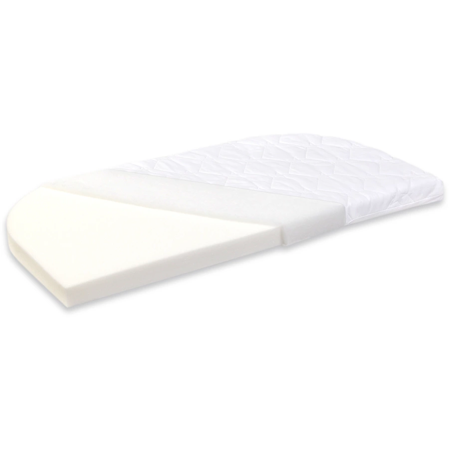 babybay Boxspring Beistellbett weiß mit Matratze Classic Cotton Soft