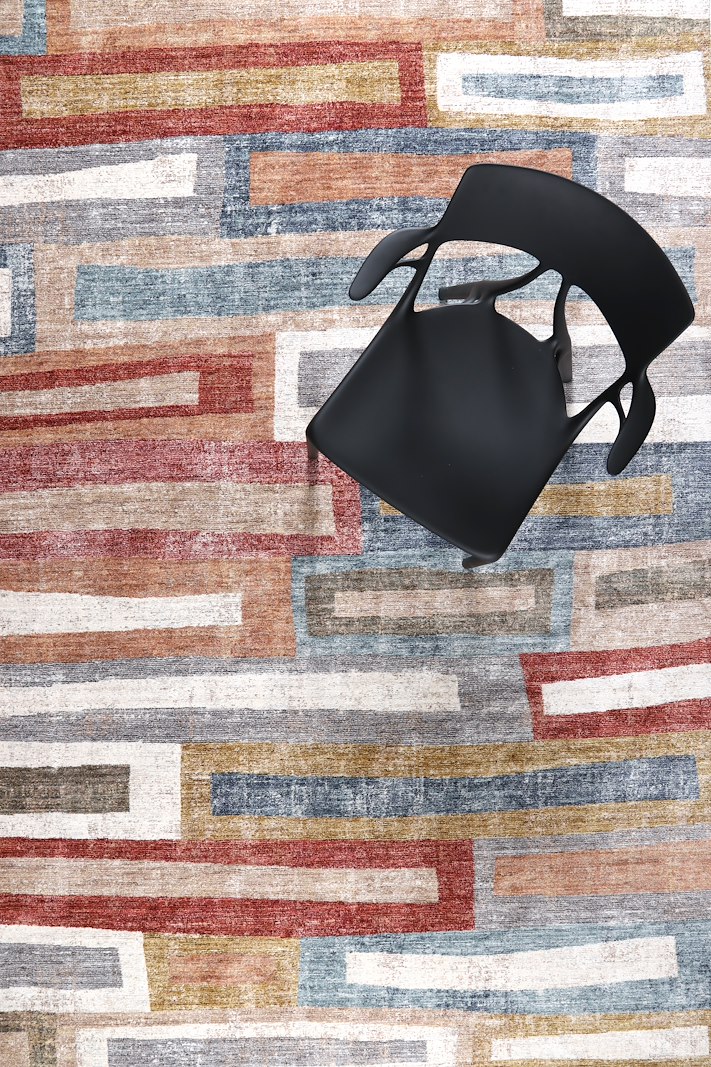 Pino gulvteppe 160x240 160x240cm multi farget 100 % polyester