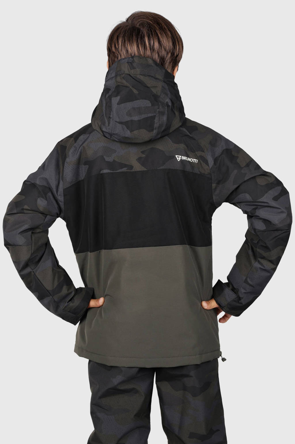 Brunotti ski-anorak Keystony donkergroen/zwart