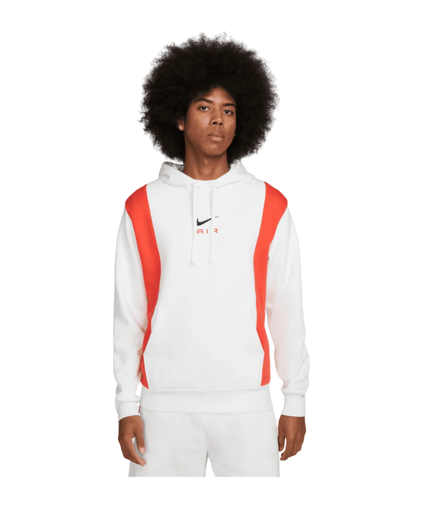 Nike Air Fleece Hoody Weiss Rot F121