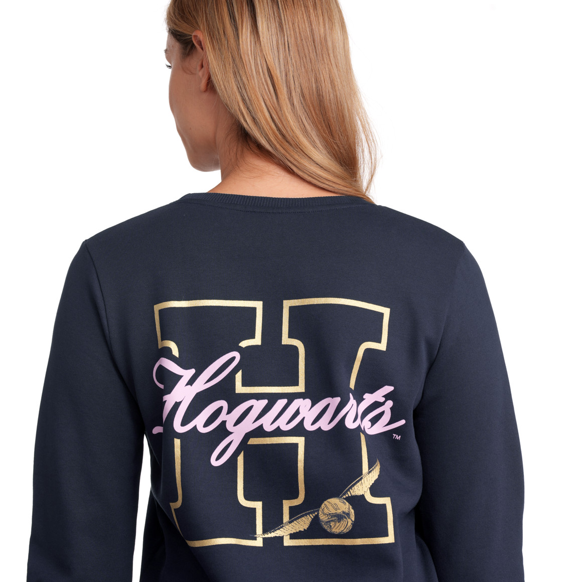 Gina Harry Potter Sweatshirt mit Rücken-Print dunkelblau