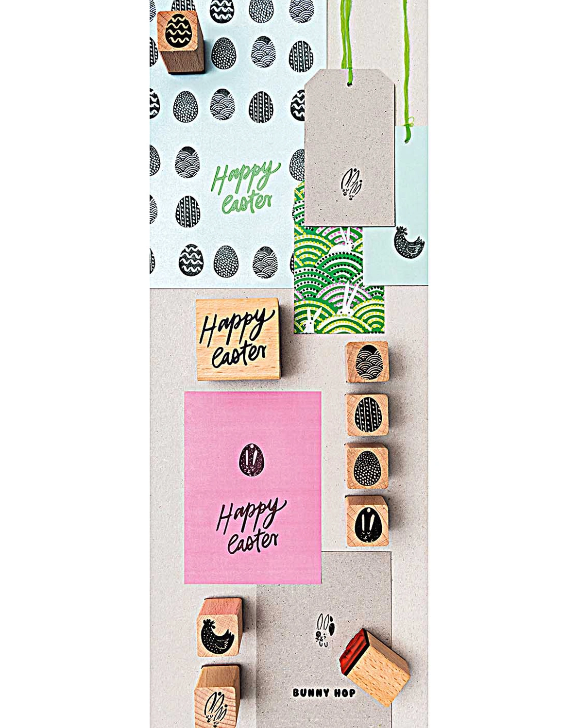 Stempelset PAPER POETRY – HAPPY EASTER 10-teilig